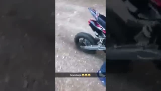 Pitbike burnout