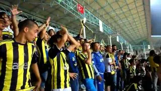 Xezer Lenkeran - Fenerbahçe maçında taraftar sari lacivert