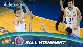 Amazing ball movement by Helios Suns!