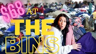 I got ALL these CLOTHES for $68 at the BINS! Goodwill Outlet Haul to Resell Online| Part-Time Seller