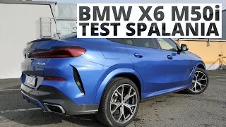 BMW X6 M50i 4.4 V8 530 KM (AT) - pomiar zużycia paliwa