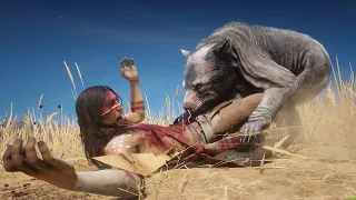 NATIVE AMERICAN Fights the ZoMbiE BEARS in Red Dead Redemption 2 PC ✪ Vol 3