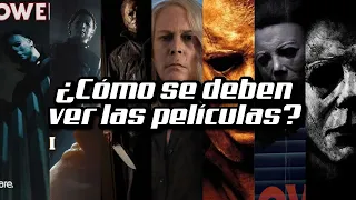 ¿Cómo se deben ver las películas de HALLOWEEN - MICHAEL MYERS? 💀 | Armando R.