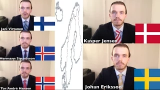 Impression of Nordic languages - by one person