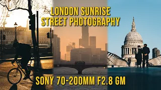 SUNRISE POV Street Photography in London (Sony 70-200mm f2.8 GM)