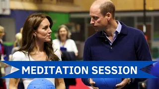 Princess Catherine and Prince William tested their mental toughness during a meditation session