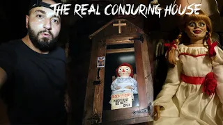Staying The Night At The Real Conjuring House! PART 1 TOUCHED BY A GHOST!