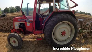 1977 International Harvester 674 3.9 Litre 4-Cyl Diesel Tractor (62 HP) with Dowdeswell Plough