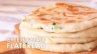 NO YEAST, NO OVEN | Cheese Potato Flat Bread