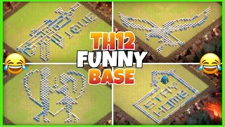 Top 20 Funny Base / Troll Base + Link / (Th12) Fun Base(coc)