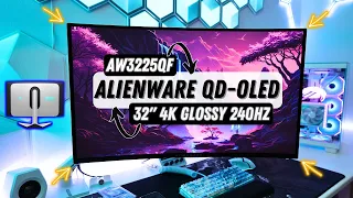 Alienware AW3225QF 32-inch 4K QD-OLED Gaming Monitor Unboxing & Review