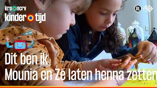 Mounia en Zé laten henna zetten (Kindertijd KRO-NCRV)