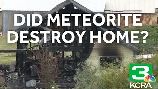 Investigation into possible meteorite landing on Northern California home