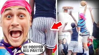 NERD Dunks On 2 People In The Hood & Makes 1 Of Them Poo Their Pants!