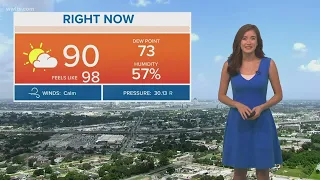 Weather: Steamy August heat and afternoon downpours