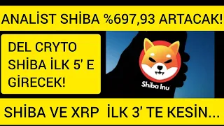 SHİBA %697,93 YÜKSELECEK! SHİBA İÇİN TARİH BİLE VERDİ! ANALİST SHİBA İNU VE XRP İLK 3' E GİRECEK!