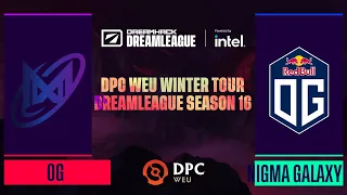 Dota2 - Nigma Galaxy vs. OG - Game 2 - DPC WEU Winter Tour - DreamLeague Season 16