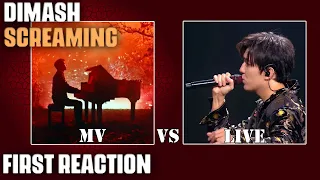 Musician/Producer Reacts to "Screaming" by Dimash - Music Video vs. LIVE!