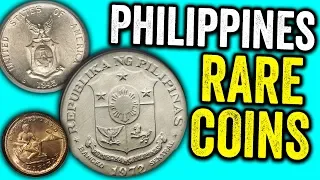 10 PHILIPPINE PISO PESO COINS WORTH MONEY - VALUABLE WORLD AND FOREIGN COINS