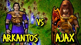 100 ARKANTOS vs 100 AJAX | Age of Mythology