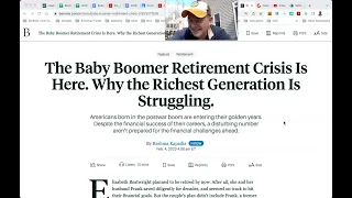 The Baby Boomer Retirement Crisis Is Here!