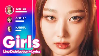 aespa - Girls (Line Distribution + Lyrics Karaoke) PATREON REQUESTED