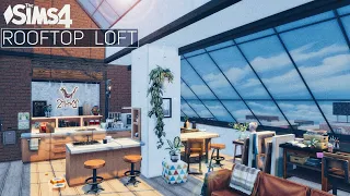 Rooftop LOFT | Penthouse (No CC) the Sims 4 | Stop Motion