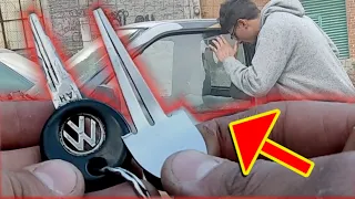 5 maneras de abrir auto SIN LLAVE Fácil y rápido ¿con un tenedor?