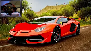 2020 Lamborghini Aventador SVJ | Forza Horizon 5 | Thrustmaster 458 Spyder-Gameplay