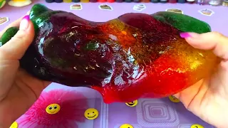 СЛАЙм ЛИЗУН АНТИСТРЕСС ГРАДИЕНТ  ЛИЗУН БЕЗ ТЕТРАБОРАТА  DIY ANTISTRESS SLIME Я Оля Слаймы