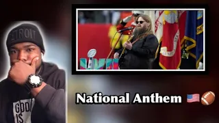 Chris Stapleton Sings the National anthem | REACTION