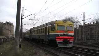 Электропоезд ЭР2Т-7113 на ст. Рига / ER2T-7113 at Riga station