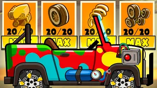 I HAVE IMPROVED MY *HILL CLIMBER* TO THE LIMIT! I FELL IN LOVE WITH THIS CAR! Hill Climb Racing 2