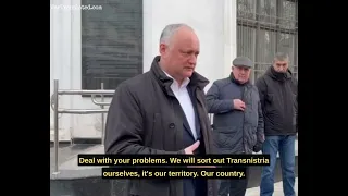 Former president of Moldova, pro-Russian Igor Dodon, urges Ukraine to stay away from Transnistria