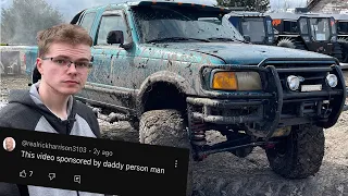 I Invited my Biggest Hater to Off-Road ( V8 Powered Ford Ranger )