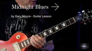 Midnight Blues ( Gary Moore ) - Guitar Lesson