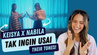 Keisya Levronka, Nabila Razali - Tak Ingin Usai (Duet Version) (Official Lyric Video) | REACTION!!