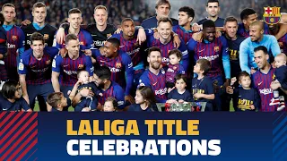 Barça celebrates the 2018/19 LaLiga title at Camp Nou