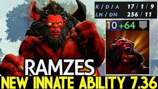 RAMZES [Axe] New Innate Ability 7.36 Super Tank 64 Amor Dota 2