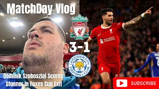 Dominik Szoboszlai Scores STUNNER In Foxes Cup Exit|Liverpool 3-1 Leicester City|Matchday Vlog|