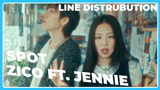 [LINE DISTRIBUTION] ZICO FEAT JENNIE "SPOT"