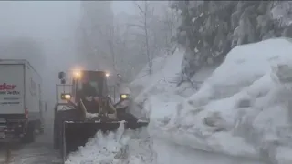 San Bernardino County officials respond as residents remain stranded in mountains