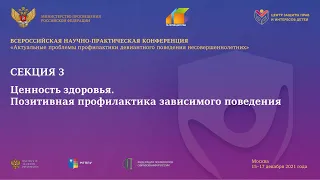 Актуальные проблемы профилактики девиантного поведения несовершеннолетних, 2021. Секция 3.