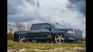 BAGGED SIERRA ON 28x12 INTRO WHEELS (4k Cinematic Video)