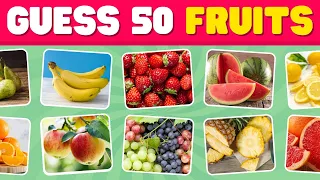 Guess 50 FRUITS By Pictures! 🍎🍌 Fruit Quiz