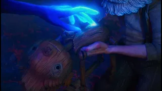 The Spirit Brings Back Pinocchio to Life | Guillermo del Toro's Pinocchio (2022)