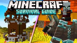 Surviving Our First Pillager Raid! ▫ Minecraft Survival Guide S3 ▫ Tutorial Let's Play [Ep.48]