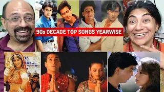 American Couple Reacts To 90's Decade Top Songs Each Year | 1990-1999 | Evergreen Songs