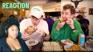 “ Brits try Detroit Pizza for the first time! “ | REACTION