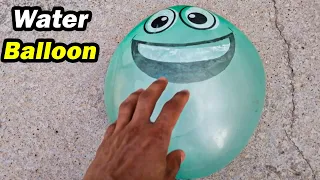 Pop Water Balloons - Popping Balloon giant (Slow Motion)